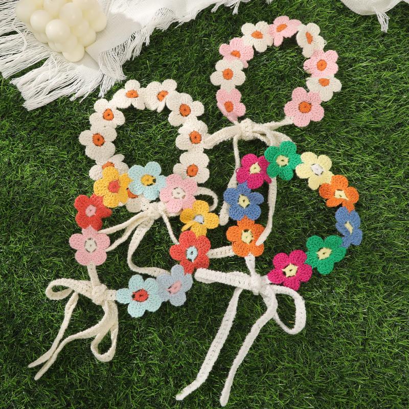 Travel Accessories Hawaii - 【IIOO】Яркие цветочные повязки на голову, вязаные