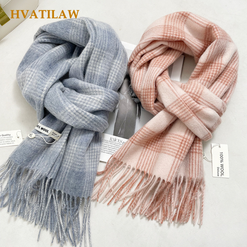 Travel Accessories High End - Зимний теплый шарф из 100% чистой