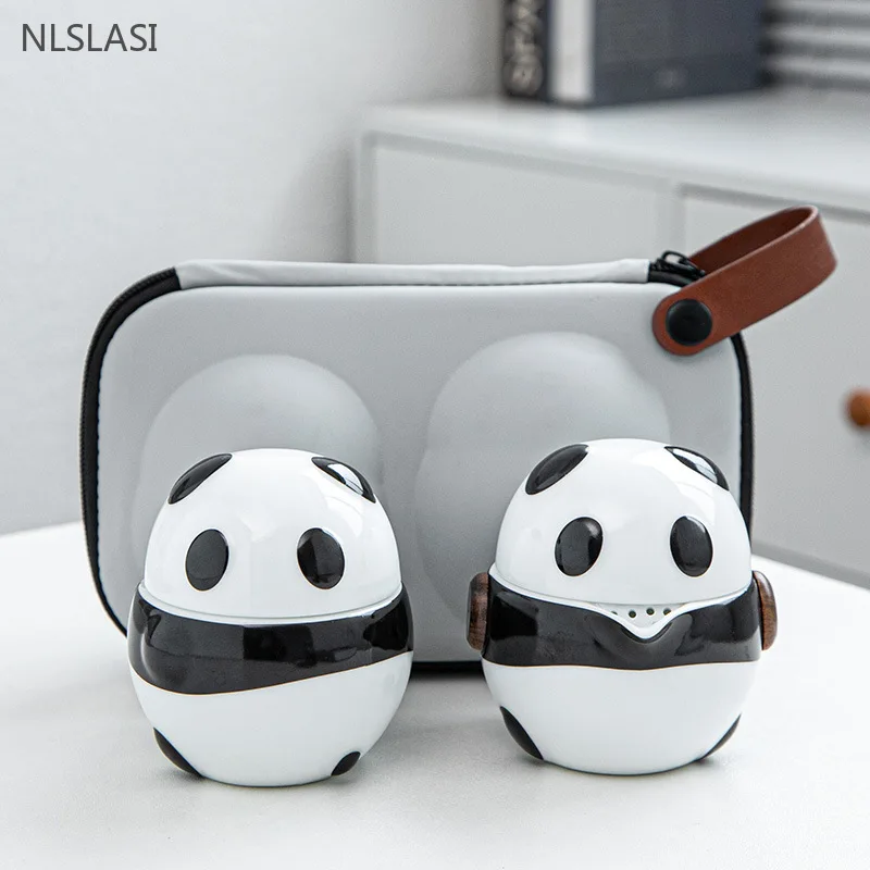 Travel Accessories High End - Высококачественный дорожный чайный набор с пандой,