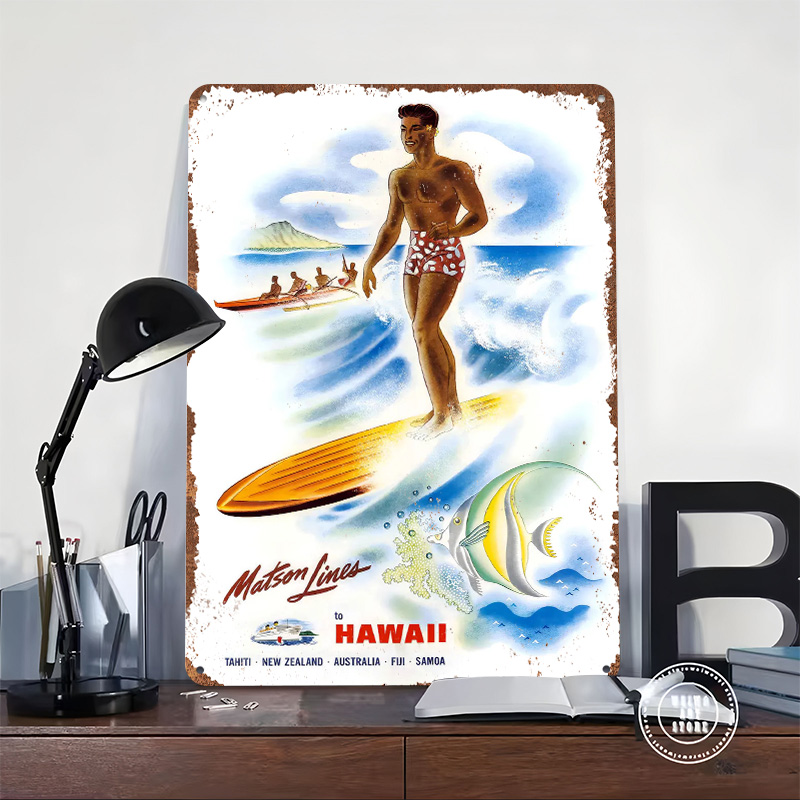 Винтажный постер Matson Lines  – обзор и цена Travel Accessories Hawaii
