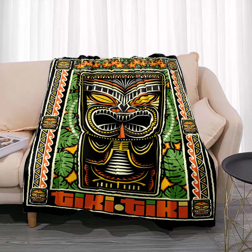 Модное фланелевое одеяло Tiki  – обзор и цена Travel Accessories Hawaii