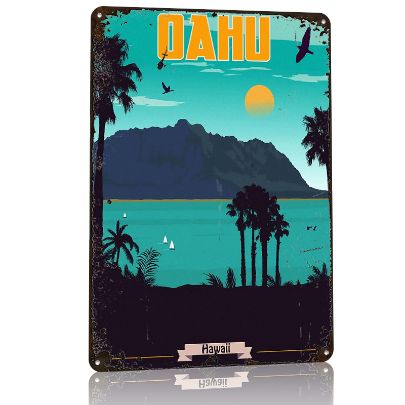 Металлическая винтажная таблич – обзор и цена Travel Accessories Hawaii